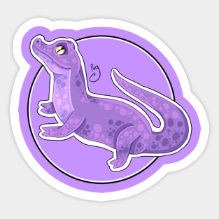 Purple crocodile Sticker